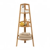 thumbnail of Estante de canto em bambu com 3 níveis Canoply 103x31.9x31.9cm Natural 7house