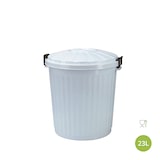 thumbnail of Cubo de basura  Oscar 23 litros con tapa. Color blanco.