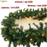 thumbnail of L-XXL LED Tannengirlande 270/540/810cm mit 35/70/100 LED wählbar