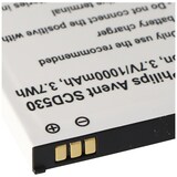 thumbnail of Akku passend für Philips Avent SCD530, Li-Ion, 3,7V, 1000mAh, 3,7Wh