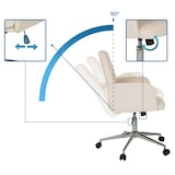 thumbnail of Bürostuhl / Drehstuhl / Schalenstuhl SOLAO CORD Stoff beige hjh OFFICE