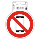 thumbnail of Exacompta 67014E Hinweisschild, Handyverbot, PVC, selbstklebend und rutschfest, 10 cm - Rot