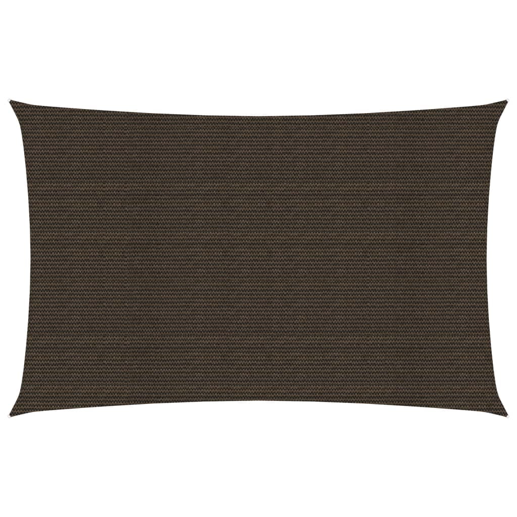 vidaXL Sonnensegel 160 g/m² Braun 3x5 m HDPE