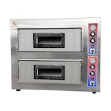 thumbnail of – Forno de Pizza Elétrico com 2 bocas, 4 + 4 x 33 cm, com base cerâmica refratária e termostato  | Temperatura máxima 500°C – 9600 W