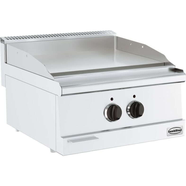 Elektrische bakplaten glad chroom - Combisteel