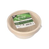 thumbnail of PAPSTAR 12 Schalen, Zuckerrohr "pure" 500 ml Ø 15,5 cm · 5,4 cm natur (89875, 12 Stück)