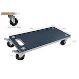 thumbnail of METRO PROFESSIONAL Transportroller mit Bremsen, Multiplex/Sperrholz, 29 x 58 x 11.5 cm, 300 kg, schwarz