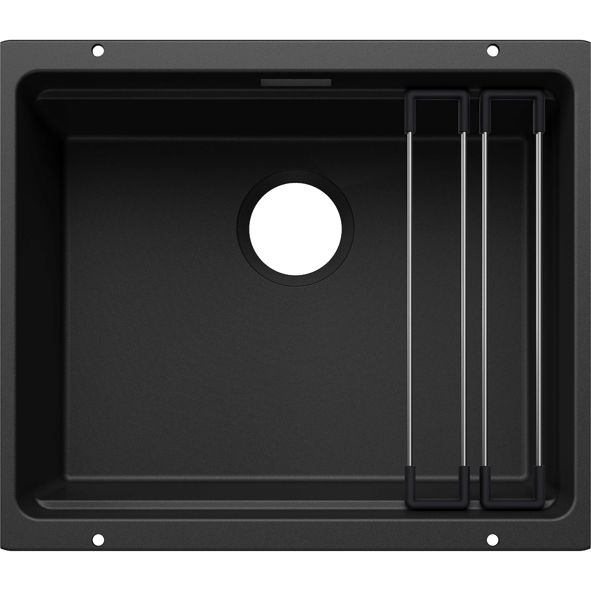 BLANCO ETAGON 500-U  Einbauspüle SILGRANIT schwarz ab 60 cm