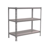 thumbnail of SimonRack Estantería Metálica, 900x1100x400 mm, 3 Alturas, Bandeja Metal, 200 kg de Punto Flexión, Gris - Simonclick