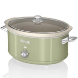 thumbnail of SWAN SF17031GNEU Retro Slow Cooker 6,5L, Antihaft-Keramisches PFOA- und PTFE-freies, Vintage, Grün, 320W