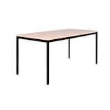 thumbnail of Schreibtisch Profi Besprechungstisch Computertisch 200 x 100 cm RAL 9005 Schwarz/Ahorn Dekor 331142