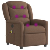 thumbnail of vidaXL Massagesessel Braun Stoff