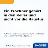 thumbnail of Exquisit Wärmepumpentrockner TWP5803-030 weiss | 8 kg Fassungsvermögen | Energieeffizienzklasse E | Kindersicherung | Auto Abschaltung