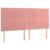 thumbnail of vidaXL Kopfteil Rosa 180 x 5 x 118/128 cm Samt