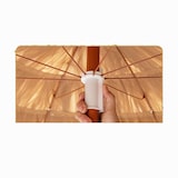 thumbnail of COSTWAY Hawaii-Strandschirm Stroh-Neigeschirm für den Garten, höhenverstellbar, UV-Schutz, Strohschirm