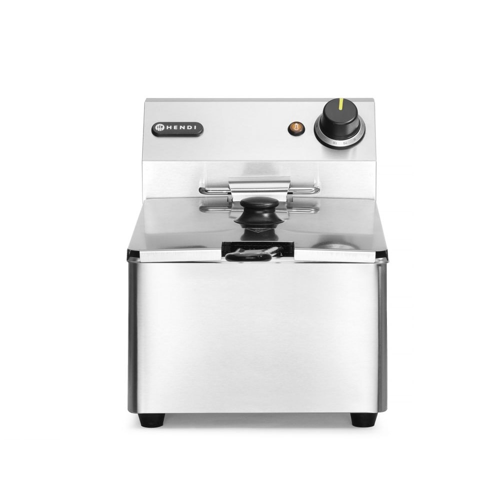 Freidora Hendi Kitchen Line de 6 litros 3300W fabricada en acero inoxidable