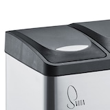 thumbnail of SVITA TC2X8 16 Liter Abfalleimer Mülleimer Mülltrennung Edelstahl 2x8L Silber