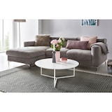 thumbnail of Couchtisch 80cm Rund Weiß Matt Design Wohnzimmertisch Sofa Beistell Tisch