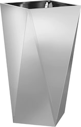thumbnail of vidaXL Pflanzkübel Silber 40 x 40 x 75 cm Verzinkter Stahl