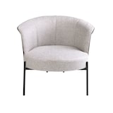 thumbnail of Angel Cerdá  Poltrona in tessuto grigio e similpelle grigio scuro 5109C