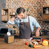 thumbnail of Relaxdays Kosmetiktücherbox schwarz, Taschentuchbox quadratisch, Kosmetikbox Bambus, HxBxT: 14,5 x 14,5 x 14,5 cm, black