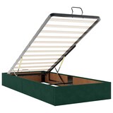 thumbnail of vidaXL Ottoman-Bett mit Matratzen & LEDs Dunkelgrün 80x200 cm Samt