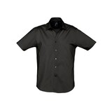 thumbnail of Men´s Stretch-Shirt Broadway Short Sleeve | SOLO INVEST FRANCE SAS | Black | L