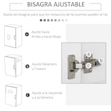 thumbnail of Alacena de cocina armario de cocina aparador de comedor con 1 cajón 6 puertas y estantes ajustable estilo moderno 101x39x180 cm blanco