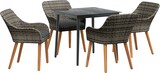 thumbnail of vidaXL 5-teiliges Garten-Essgruppe Grau Poly-Rattan