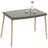 thumbnail of tectake Conjunto Rattan com moldura de alumínio Pula  natural - 404793