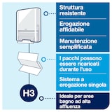 thumbnail of Tork Advanced Toallas de papel 100% recicladas H3 plegadas en V (zig-zag) Verde de 2 capas 290179 15 unidades de 250 hojas cada una