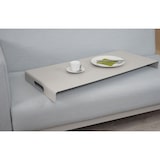 thumbnail of Alu-Garten-Garnitur HWC-C47, Sofa, Outdoor Stoff/Textil ~ blau mit Ablage, ohne Kissen