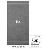 thumbnail of Betz 6 Stück Saunatücher Premium 70x200 cm anthrazit