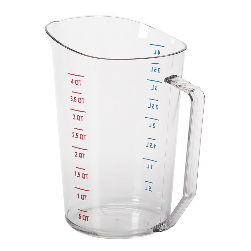 Verre doseur Polycarb 4 litres - 18 x 23 x 21 cm - Cambro