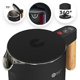 thumbnail of BALTER Edelstahl Wasserkocher mit Temperatureinstellung, 45°C-100°C, Doppelwand, BPA frei, Warmhaltefunktion, 1.5L, 2200W, Schwarz