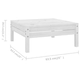 thumbnail of vidaXL 6-tlg. Garten-Lounge-Set Massivholz Kiefer Weiß