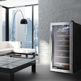 thumbnail of Klarstein Vinamour 26 Uno Weinkühlschrank 26 Flaschen 88 Liter Edelstahl LED Edelstahl