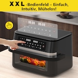 thumbnail of 11L XXL Heißluftfritteuse, 2950W, Sichtfenster, Doppelkammer mit Trennwand, LED-Touch, 8-in-1, Spülmaschinenfest