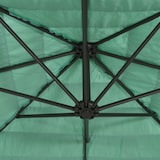 thumbnail of Helloshop26 - Sombrilla de jardín 223 x 223 x 213 cm protección solar y contra la lluvia diseño moderno poliéster verde 02_0056394