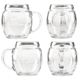 thumbnail of 12x Fußball Biergläser 0,5L geeicht Ball-Relief 12 Personen Bierkrüge aus Glas