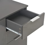 thumbnail of vidaXL Sideboard Hochglanz-Grau 107 x 35 x 76 cm