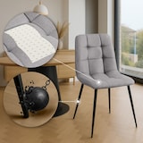thumbnail of Esszimmerstuhl Antibes Stoff hellgrau