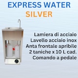 thumbnail of Express Water Lavello Autonomo, Portatile, Indipendente, Mod. Silver, con Certificato, Serbatoi 10 Litri, Lavello Acciaio Inox,45x45x85cm