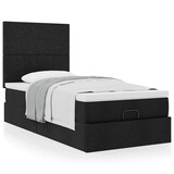 thumbnail of vidaXL Ottoman-Bett mit Matratze Schwarz 100x200 cm Stoff