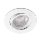 thumbnail of 7w dimmbar LED Einbauspot Einbauleuchte Einbaustrahler 500 Lumen Neutralweiß weißer Rahmen rund IP40 schwenkbar Ø 9,0 cm
