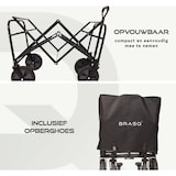 thumbnail of BRASQ Bolderkar Opvouwbaar - Zwart - 90KG Draagkracht -  360º Wielen met rem- Verstelbare hendel - Bolderwagen