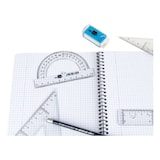 thumbnail of LIDERPAPEL - Semicirculo 10 cm Plastico