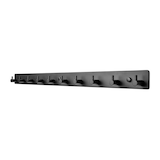 thumbnail of TOJ Living Perchero de pared – 10 ganchos – 67 cm – acero inoxidable – negro mate – colgador
