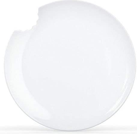 TV Tasse Kuchenteller 73 mittlerer Teller mit Biß rund 2er Set 20 cm weiß