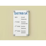 thumbnail of Plaque signalétique CristalSign® 210 x 300 x 30 mm
